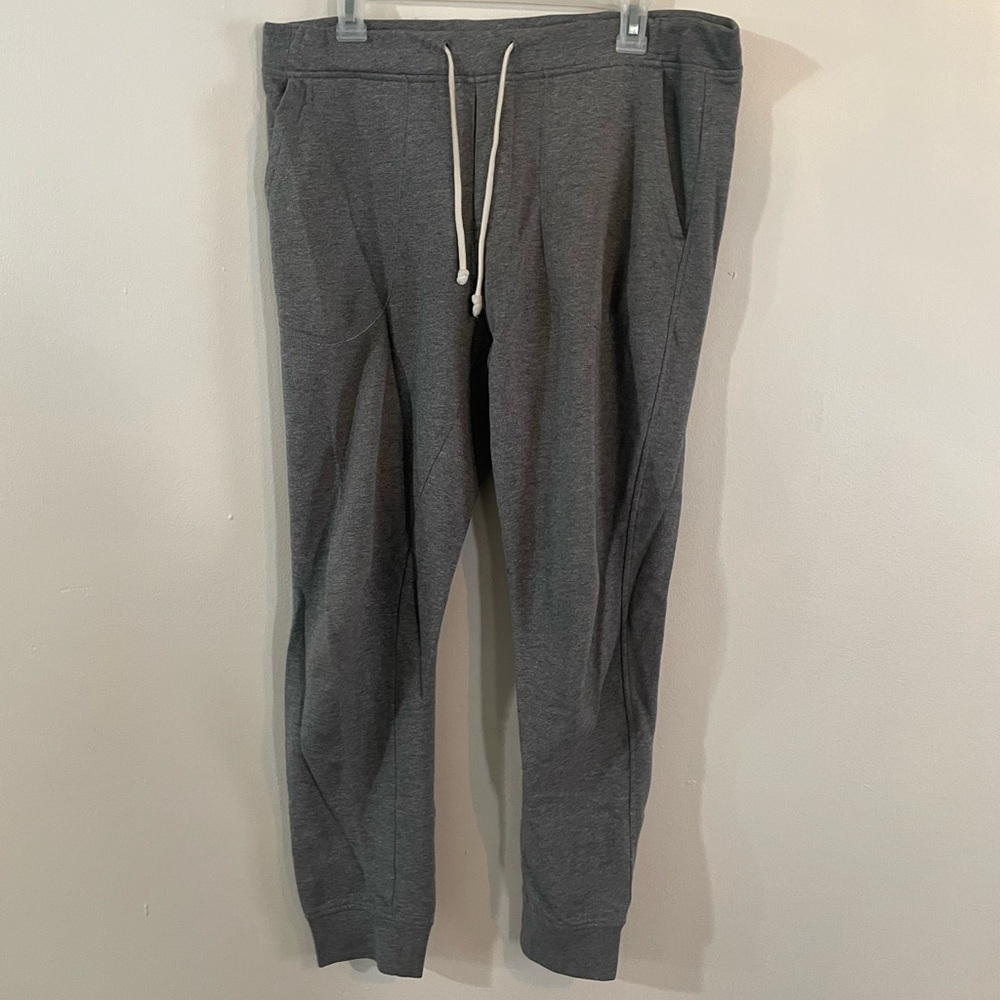 J. Crew Mercantile Grey Sweatpants | Men Size M | White Drawstring